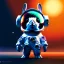 Placeholder: pixar style cute rabbit astronaut in space, blender 3D