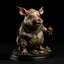 Placeholder: a statuette of a grotesque eldritch pig cult