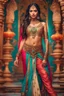 Placeholder: Gorgeous photography full body Beautiful super model Indian dressing Lady Angel colorful art conceptual, amazing artwork, hyper detailed, ultra maximalist quality, 12k , close-up portrait,crystal ornaments vbackground