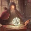 Placeholder: Insanely detailed photograph of an “D&D cleric santa holding glowing D20” with intricate detailed beard, intricate embroidered clothing, hyperdetailed painting by Ismail Inceoglu Huang Guangjian and Dan Witz CGSociety ZBrush Central fantasy art album cover art,8K, hdr, mysterious, ominous, snowflakes,jolly