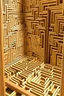 Placeholder: make a map of a maze in a lybarry that is made of tall bookshelf. it just need to be seen from the top as a plan map, so a map of a maze.