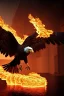 Placeholder: eagle set in fire, cinematic lighting, photorealistic, realistic, detailed, volumetric light and shadow, hyper HD, octane render, unreal engine 5 insanely detailed and intricate, hypermaximalist, elegant, ornate, hyper-realistic, super detailed --v 4