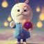 Placeholder: Cute anthropomorphic rabbit holding a mooncake in the diffuse moonlight, clouds swirling, octane rendering,--ar 3:4 - test - creative