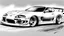 Placeholder: toyota supra drawing without color