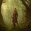 Placeholder: portrait of fantasy cleric elf in the woods painted by william turner