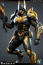 Placeholder: Full body Batman ultra advanced warframe with the whole and full body full armor with ultra sophisticated machine compagnon ultra high resolution and details,walk in street city bussy