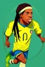 Placeholder: Ronaldinho Brazilian soccer player 2d cartoon