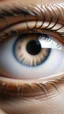 Placeholder: Photoreal close-up of an eye reflecting milk
