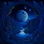 Placeholder: landscape, epic, intricate details, high detail, astronomical event, deep blue