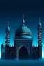 Placeholder: gambar masjid background biru