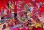 Placeholder: A magenta palace with swirls painted by Wassily Kandinsky