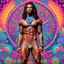 Placeholder: psychedelic steroids: simultaneously half hyper masculine and half hyper feminine