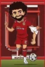 Placeholder: Mohamed Salah Egyptian soccer player r Carton 2d