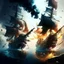 Placeholder: fight two of pirate ships