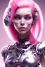 Placeholder: cyborg, pink hair, sexy, perfekt, real, dream