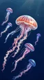 Placeholder: Draw jellyfish, translucent and slightly shining, floating in the dark. Let their forms blur like the boundaries between a dream and reality.