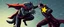 Placeholder: werewolf vs vampire cyberpunk action scene, acrobatic dodge, cape, all seen drown on isometric grid, wolf giving him the biggest jab punch with cartoon star marking the impact
