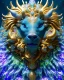 Placeholder: A portrait of a crystalline beast, mythical,fantasy , magnificent, majestic, highly intricate, Realistic photography, incredibly detailed, ultra high resolution, 8k, complex 3d render, cinema 4d