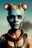 Placeholder: Fashion Portrait, tank girl, make up, natural busty, mad max style, glow eyes :: desert scene :: cinematic, Ultra realistic, wide angle view, soft color, highly detailed, unreal engine 5, RTX, ultra detail, volumetric lighting, 3d, finely drawn, high definition.