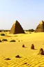 Placeholder: Sudan, small pyramids, tourists