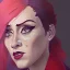 Placeholder: Portrait of a 30 year old witch like Adele and Mary Poppins