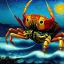 Placeholder: ATTACK OF THE GIANT MOSTER CRAB by van Gogh 8k