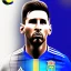 Placeholder: lionel messi, with argentina flag, highly detailed, wings, soft studio lighting, background 64k