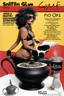 Placeholder: SNIFFIN’ GLUE magazine high res photo cover by Ralph Steadman: special issue #42 on kabyle sculpted pot, guest star: Aziza Zakine as Brigitte Fontaine in agent provocateur with no inhibitions, she is painting an explicit pot with no inhibitions. [a lot of writing and table of content issues like indie magazines]