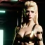 Placeholder: Actress, Katheryn Winnick, woman, latex, cyber punk, army, bamboo, blood, portrait, studio photo, unreal engine 5, soft color, 16 bit, god lights, ray tracing, RTX, lumen lighting, ultra deatail, volumetric lighting, 3d, finely drawn, hd, neon.