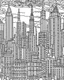 Placeholder: NewYork City coloring image , line art, realistic, white background