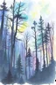 Placeholder: SKETCH WATERCOLOR PASTEL COLOURS - “The Forest of Starlight”