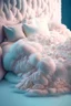 Placeholder: the softest, fluffiest bed for sweet dreams, pastel fluff colors elegant extremely detailed Award winning photography illustration intricate beautiful dynamic lighting hyperrealistic 4K 3D high definition crisp quality ornate maximalist coherent soft colors graceful