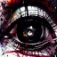 Placeholder: Eyes Wide Shut. Black diamond eyes. James Gurney Jean Tinguely Wadim Kashin hyperrealism detailed painting macro photography surrealism.