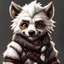 Placeholder: gnoll child white fur cute