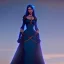 Placeholder: Medieval princess in blue dress, 4K, high quality