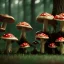 Placeholder: mushroom forest, 4k, 8k, highly detailed, cinematic, ultra photorealistic, ultra realistic, volumetric lighting, sharp details