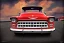 Placeholder: a true-to-life 1955 Chevrolet 3100, classic wheels, twin-color finishing, centered, intricate, extreme detailed, photorealism, center view, stylized random background, pivot on chevrolet, pen and color marker painting by cheryl kelley