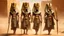 Placeholder: Pharaoh soldiers emerge from inside leather bags