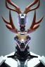 Placeholder: a beautiful full frame portrait digital painting of futuristic deer robot, wide angle view, close-up, macro lens, centered camera, titanium accents, intricate details, small minutiae, tiny features, particulars, colorful, 8k, least ambient occlusion, volumetric lighting, volumetric clouds