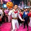 Placeholder: Donnie Yen as cupid in a halloween party in hong kong