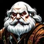 Placeholder: dnd, portrait of dwarf gemcutter long whispy sideburns broad face