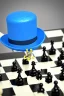 Placeholder: large hairy blue spider wearing a top hat and playing chess, photorealistic, blender render, wide angle lens, 4k, jungle,