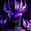 Placeholder: carnage purple and black dark night armor in 8k solo leveling shadow artstyle, dark night mask, glowing purple eyes, profile picture 8k ultra quality, intricate details, highly detailed, high details, masterpiece,ultra detailed, ultra quality