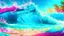 Placeholder: Tropical house style picture for music video with realistic colors , there is beach , big water waves