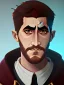 Placeholder: Portrait of a 30 year old strange gay warlock like Jake Gyllenhaal