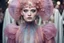 Placeholder: Zandra Rhodes-Emily Riggs Tolkien Westeros Art fashion show pop StarWars Velvet jelly translucent surreal Avant-Garde Gown, Otherworldly, HD faces youngs Beautiful girls, 8K, vintage