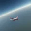 Placeholder: airplane over tel aviv sea