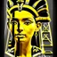 Placeholder: Double exposure of a black and yellow photo of the face of the pharaonic goddess Nefertiti and stairs inside a pyramid, black and yellow photo, a staircase, by John Alexander, stairs, a winding staircase inside a pyramid, inspired by Jerry Schatzberg, stairs to heaven, fine art photography, by Rodolfo Escalara, illustration, by Albert Cotin, beautiful, stairs, inspired by Rudolf Hausner, staircase 1