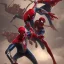 Placeholder: Spider-Man, samurai, demon