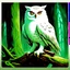 Placeholder: white owl 90's tcg art